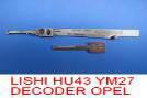 LISHI HU43 YM27 DECODER OPEL